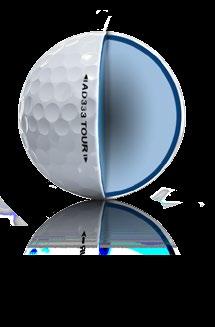 The AD333 TOUR is a premium, lowercompression golf ball with a urethane cover designed especially for golfers with moderate swing speeds that