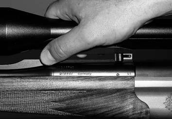 We assume that your scope has been correctly fitted to the assigned barrel by an authorized Blaser dealer. 11.1. Installing scope Swivel both locking levers of the mount backwards.