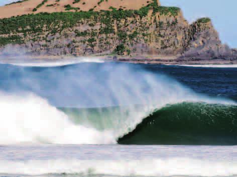 Mundaka beach is very popular among surfers for its left wave (the biggest in Europe), and