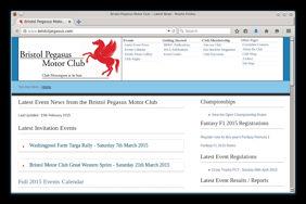 Pegasus on the Web and Social Media The club has a number of useful resources on the internet Club Website www.bristolpegasus.
