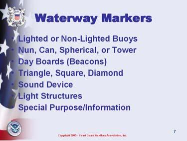 ) gives only coordinates, won t show where you are electronics can fail Original Navigation hazards placed relative to shore.