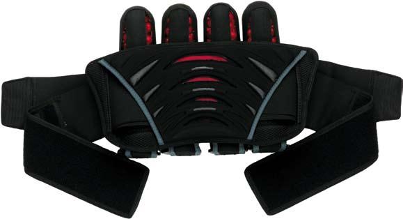 Anatomically correct back padding system allows for a completely uninhibited range of motion, while still providing the level of comfort every player is dying