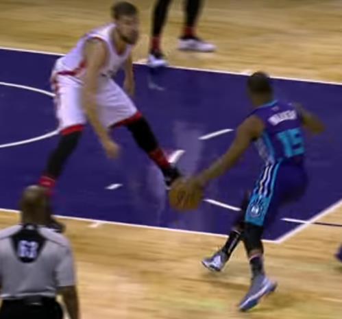 2. With a hop step, Kemba does an in &