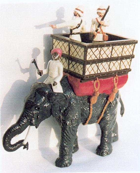 D104 TIGER HUNT SERIES ELEPHANT WITH OFFICIAL ARTIST (MR W SIMPSON OF THE ILLUSTRATED