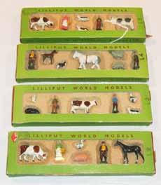 Estimate $400-600 Lot 2567 Britains: Set # 4 Life Guards and 1 Officer On cantering horse, in Regiments box 4 troopers with drawn