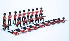 Estimate $200-$250 Lot 3155 Britains from Set #90 Coldstream Guards Firing Post War in the remains of a