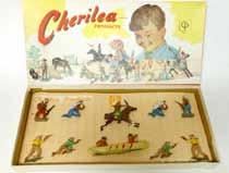 Estimate $100-$150 Lot 3292 Cherilea Boxed Wild West Display Cowboy and Indian Display