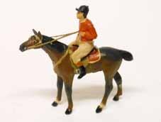 Estimate $200-$300 Lot 3344 Heyde Jockey and Horse Pre War. 60 mm Scale.