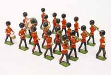 Estimate $150-$200 Lot 3403 Britains from Set #37 Coldstream Guards Band Post War.