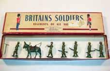 Estimate $70-100 Lot 2127 Britains: 10 Grenadier Guards Firing in Three Positions 3 kneeling, 3 standing firing, 4 lying