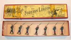 Estimate $130-180 Lot 2186 Britains: part Set # 1711 French Army, The Foreign Legion 7 marching at the slope Post War in