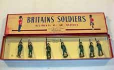 Estimate $100-150 Lot 2200 Britains: Pre-War, Set # 154 Prussian Infantry 7 marching at the