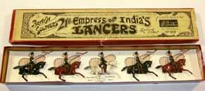 Lot 2252 Britain s Set #100 21st, Empress of India s Lancers Kartoum review order, 4 lancers and 1