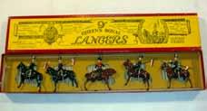 Estimate $200-300 Lot 2319 Britains: Post War Set # 24 The 9th Queen s Royal Lancers Mounted with lances, officer