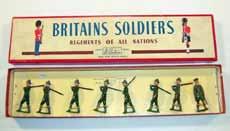 Estimate $80-150 Lot 2357 Britains: Set # 227 USA Infantry In service dress, marching 7 with