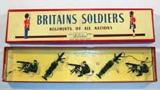 Estimate $150-250 Lot 2360 Britains: Post War Set # 1318 British Machine Gun, Loose Sitting and