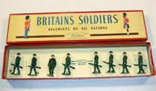 Estimate $150-220 Lot 2372 Britains: Rare Set 58S 6 North American Indians 5 foot and