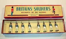 Estimate $80-100 Lot 2421 Britains: Post War From Set 17 Somerset Light Infantry two positions, 4