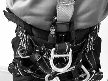 The -Ring and Yoke should be facing forward. Ensure all straps are not twisted.