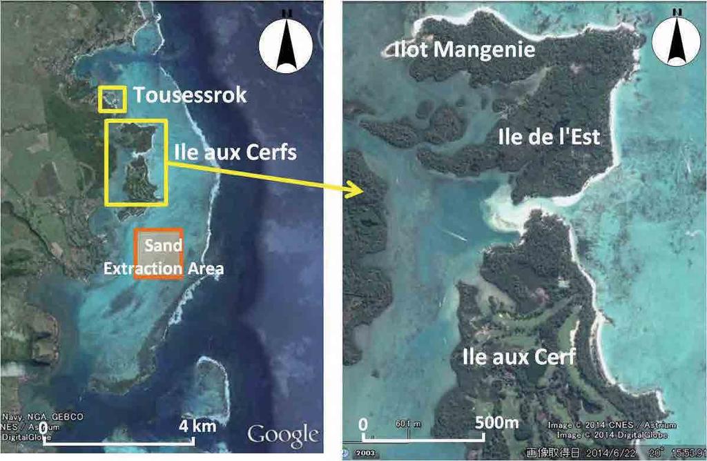 6 Ile aux Cerfs Source: Edited by JICA Expert Team based on the data from Google Maps and MOI Figure 6.1.1 Ile aux Cerfs Coast 6.