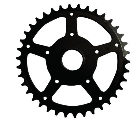 to 22 flat Sprocket for Shimano Steps Pitch 1/2 x 3/32 (material thickness 2mm)