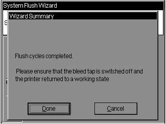 30 To conclude the System Flush Wizard select the Finish icon (chequered flag) using Hot key 3, which displays the Wizard Summary dialog box: 68632 Figure 22.