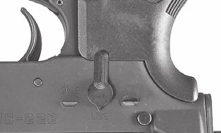 The mechanism utilizes the gas from the firing of the round to drive the bolt carrier rearward and rotate a bolt that locks into the barrel.