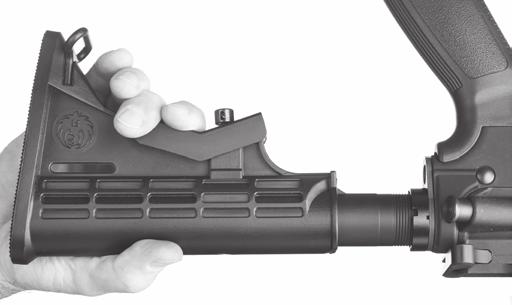 STOCK ADJUSTMENT (Does Not Apply to State Compliant Models) The AR-556 rifle comes with a 6-position adjustable stock. The stock on the state compliant models are fixed and are not adjustable.