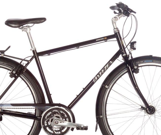 DOWNTOWN STEEL ALWAYS REAL AND PERFECT FOR ANY ADVENTURE Downtown is Breezer s classic chromoly steel trekking bike.