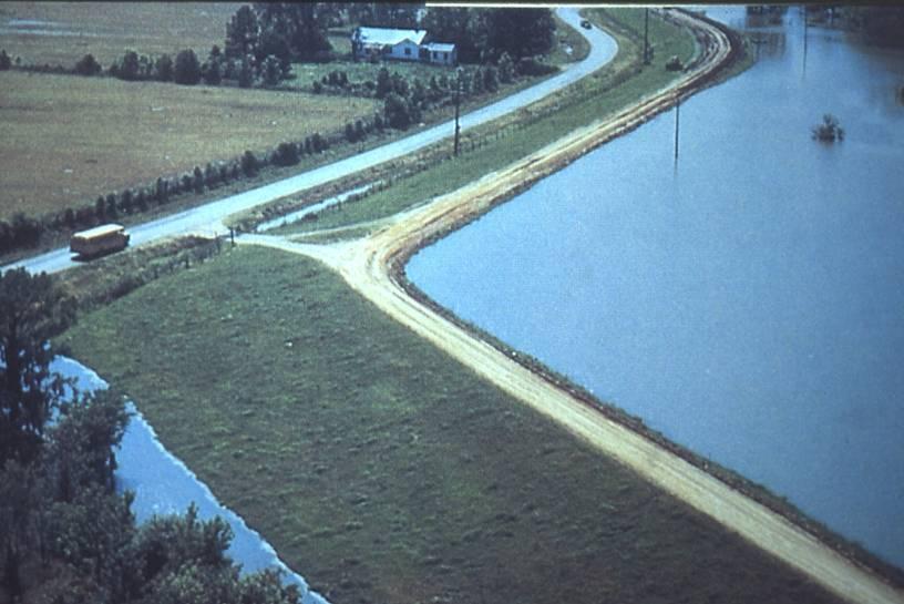 Levees have become legacy structures Typical levee cross section in