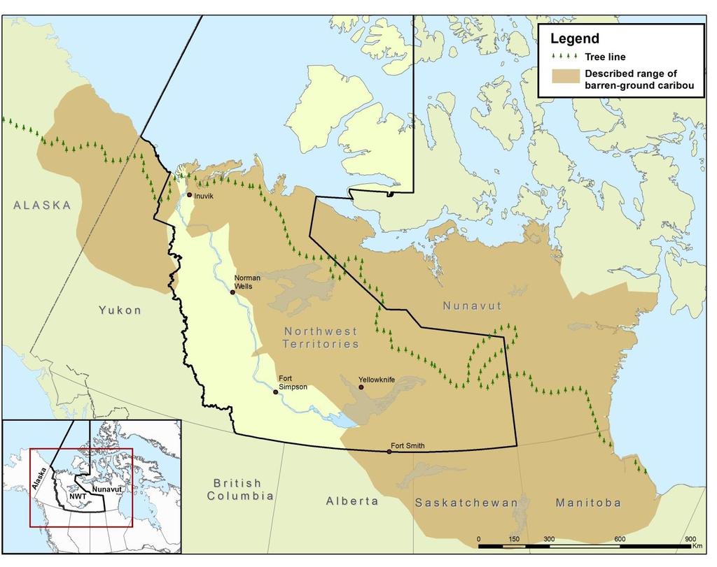 Status of Porcupine Caribou and Barren-ground Caribou in the NWT Traditional and Community Figure 2.