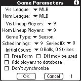 the Game Setup view. After selecting the menu item, ScorePAD will prompt to pick the team that has forfeited.