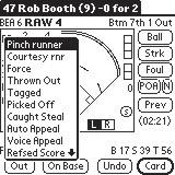 To select a pinch hitter, perform the following steps: Hold pen on home base for Select the pinch-hitter from 2 seconds, list will pop-up player list The