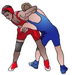 (7-2-2) This headand arm series is similar to the front headlock from standing