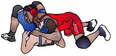 defensive wrestler is held in a high bridge or on both elbows.