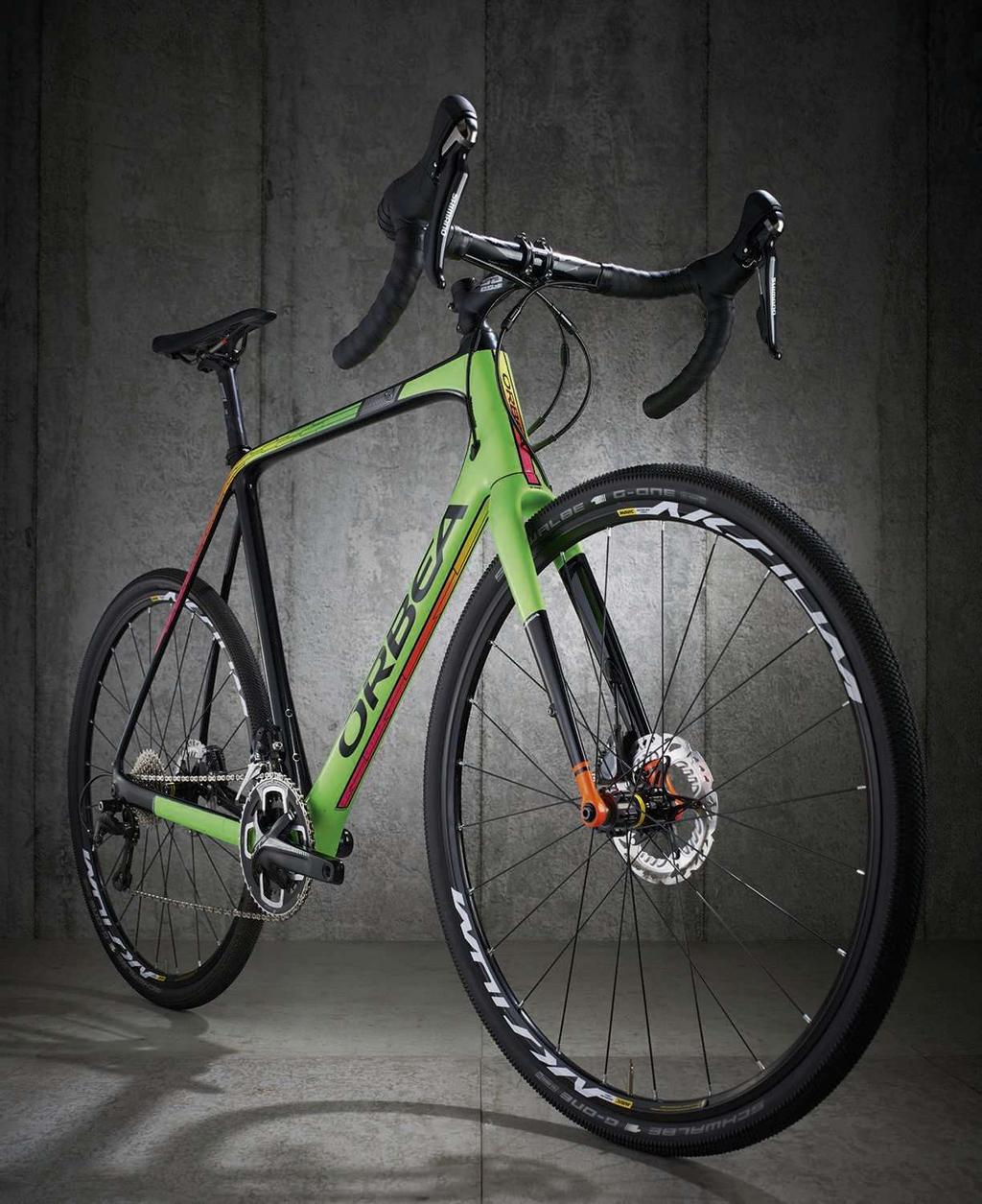 Orbea claims an 1190g frame weight for the Terra. As this one s built for toughness not lightness that s a decent compromise weight wise. Orbea backs up that toughness claim with a lifetime warranty.