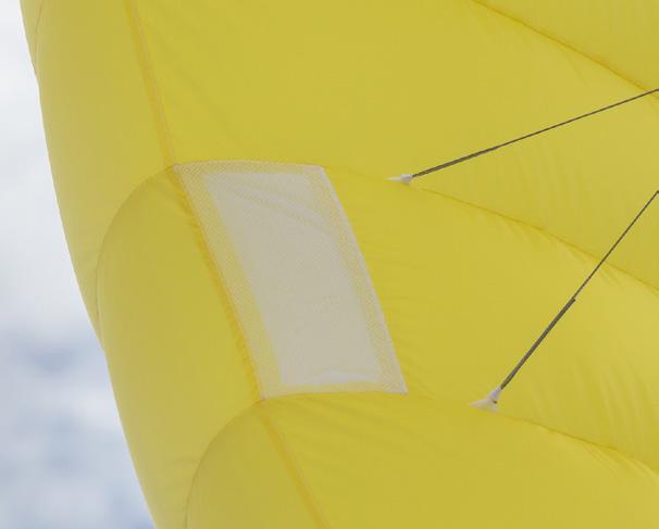 conditions. As it is about 25% lighter than our standard kites it is also less resistant to harsh abuse.