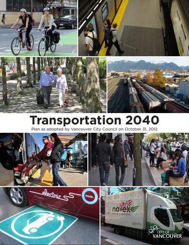 SUPPORTIG POLICY TRASPORTATIO 00: Approved in 0, Transportation 00 is a long-term strategic vision for the City to help guide transportation, land use decisions and public investments for the years
