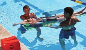 SKILL SHEET 263 2 The assisting lifeguard removes the headimmobilizer device, enters the water, submerges the backboard and positions the board