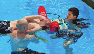 266 LIFEGUARDING MANUAL SPINAL BACKBOARDING PROCEDURE DEEP WATER continued 5 Once the backboard is in place,