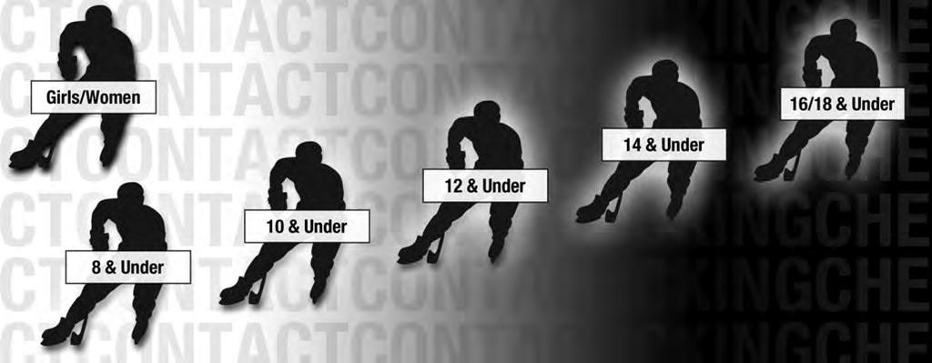 DEFINITIONS Youth hockey identifies two different streams, body contact and body checking.
