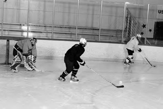 STEERING CORE SKILLS Skating IN THE GAME Forechecking, Neutral Zone Defense and Penalty Killing Keeping the opponent to the outside and forcing him away from the middle of the ice is one common