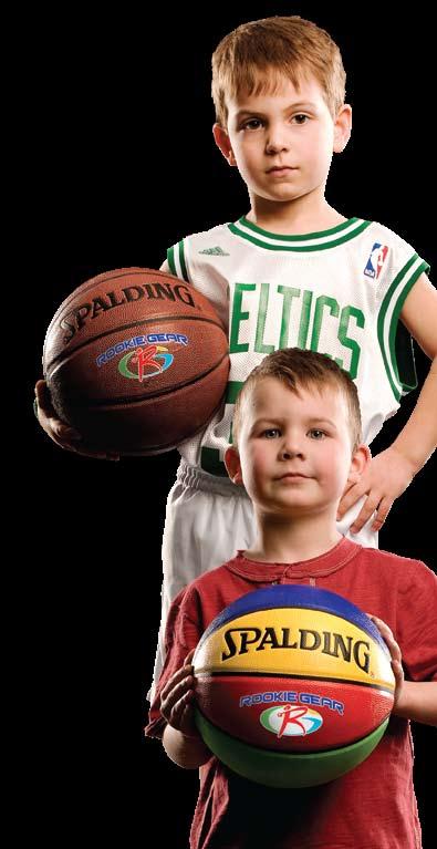 ROOKIE GEAR 25% lighter than standard youth balls, the Spalding Rookie Gear line is designed for kids 8
