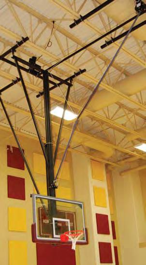 Gymnasium Structures Adjustable Mast Hanger Engineered hangers designed for strength and safety at critical attachment points, provide unequaled performance and reliability.