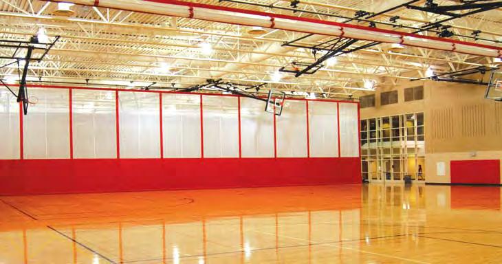 Gymnasium Structures 4020 Fold-Up 4020 Fold-Up Gym Curtain Most Cost effective solution Lakeville High School Lakeville,
