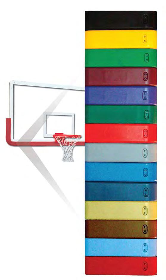 Indoor/Playground Protective Padding Backboard Molded Padding Safeguard your players with Gared s Pro Mold bolt-on backboard padding.