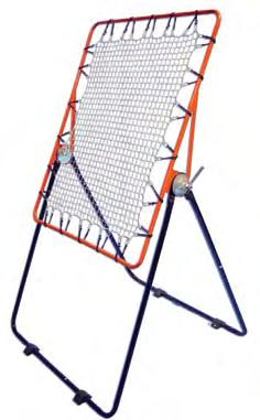 individual player workouts Net frame adjusts to varying angles for different types of practice drills The roll around base uses casters for easy mobility and stability Unit easily locks into place