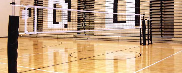 6000 RallyLine Scholastic System Durable and economical, designed for any size budget Extremely versatile aluminum volleyball system offering the most complete line of net sports all within just one