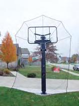 extends up beyond the backboard Kit can be quickly and easily installed in under ten minutes.