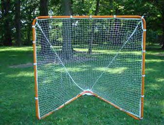 appealing design Lacing cord included for attaching net to goal Each goal includes four ground stakes for additional goal securement Sold in pairs; nets sold separately.